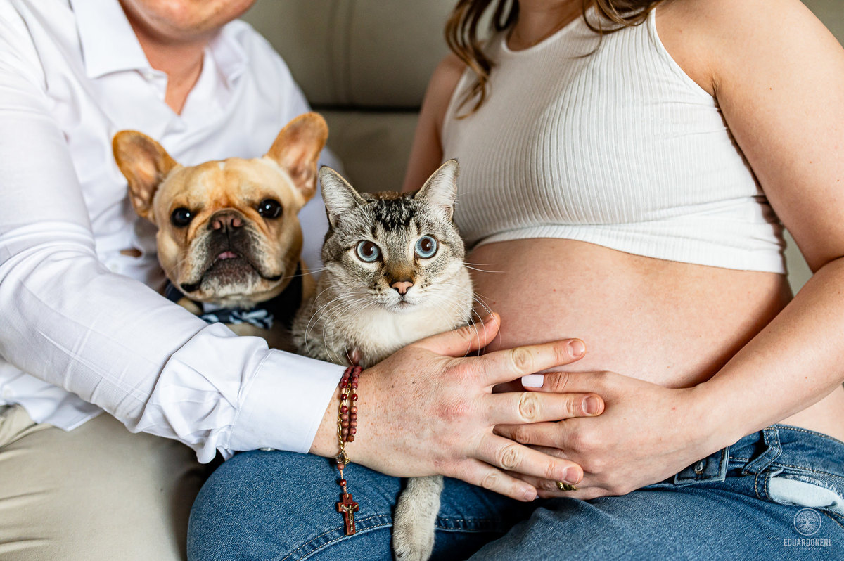 Ensaio de Gestante realizado em Bandeirantes no Paraná no Santuário São Miguel Arcanjo