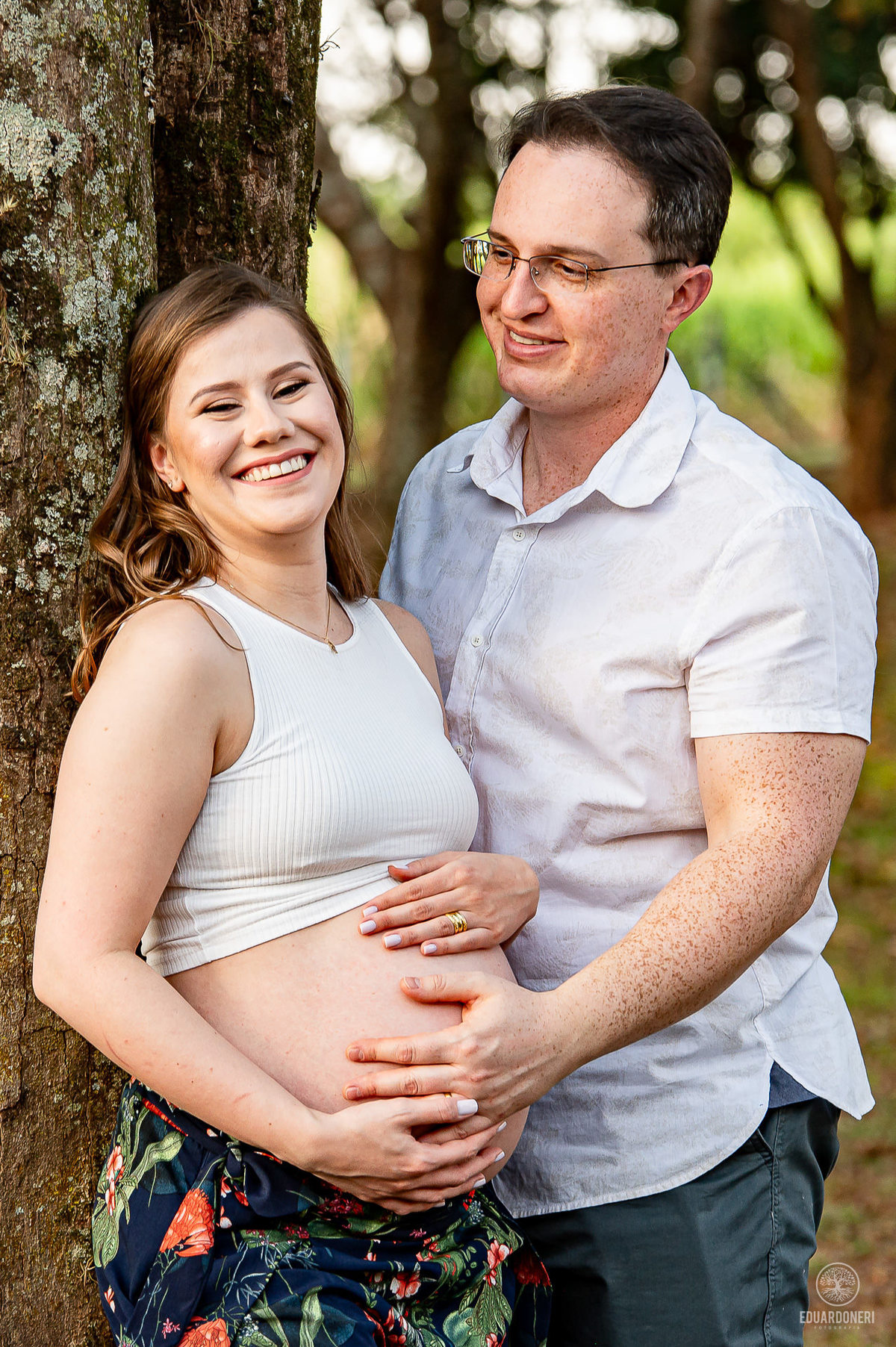 Ensaio de Gestante realizado em Bandeirantes no Paraná no Santuário São Miguel Arcanjo