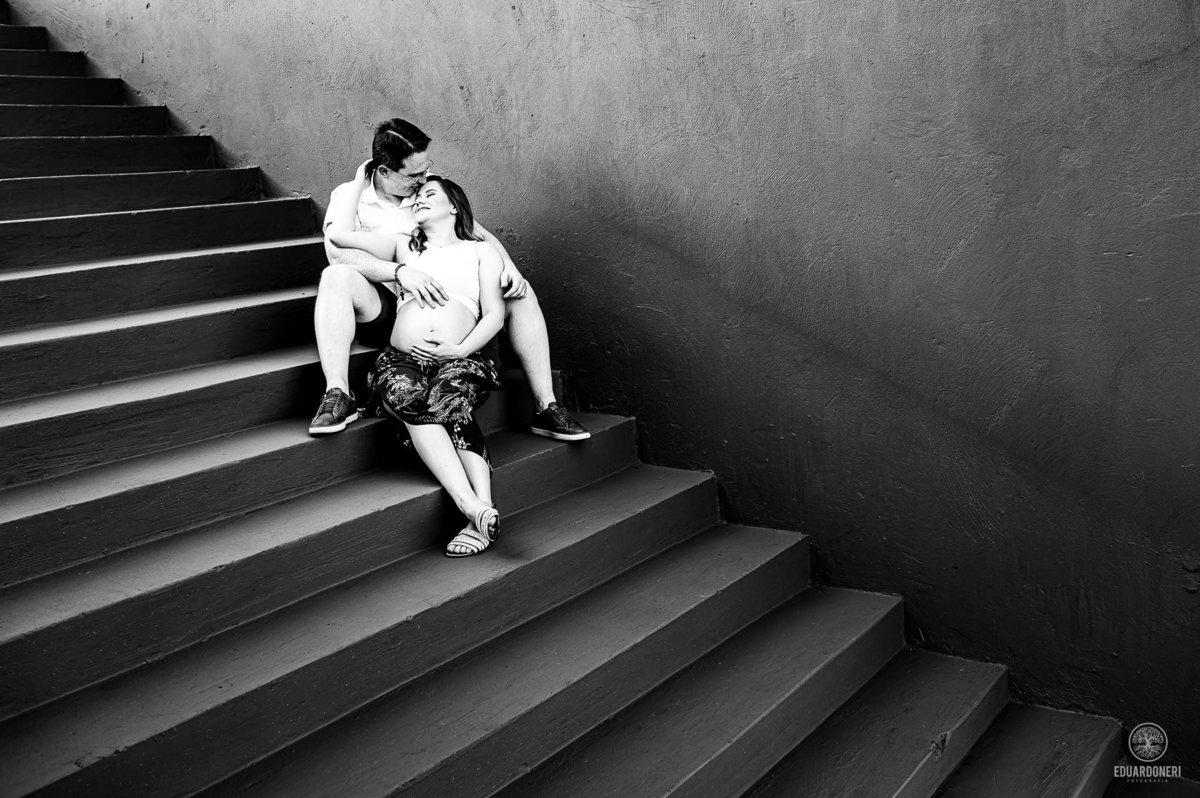 Ensaio de Gestante realizado em Bandeirantes no Paraná no Santuário São Miguel Arcanjo