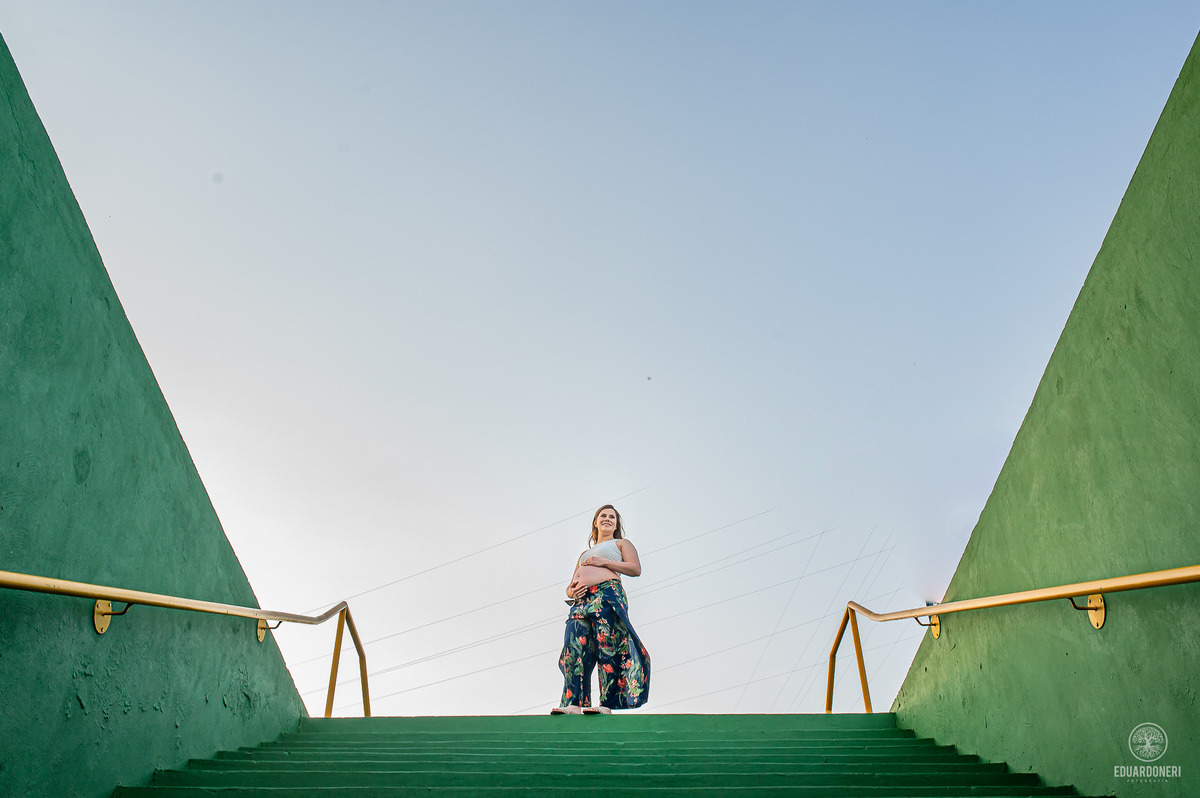 Ensaio de Gestante realizado em Bandeirantes no Paraná no Santuário São Miguel Arcanjo