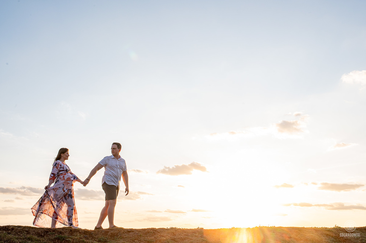 Ensaio de Gestante realizado em Bandeirantes no Paraná no Santuário São Miguel Arcanjo