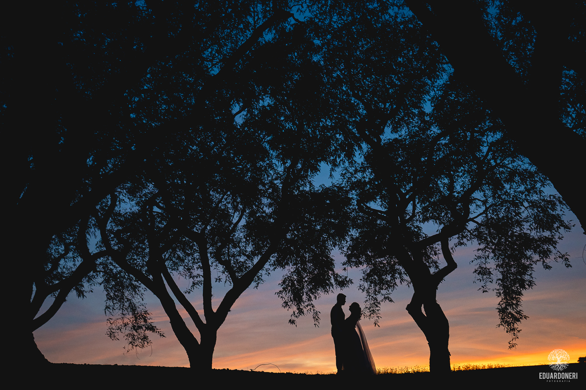 Ensaio romântico com flores e luz natural no pôr do sol do norte do Paraná

