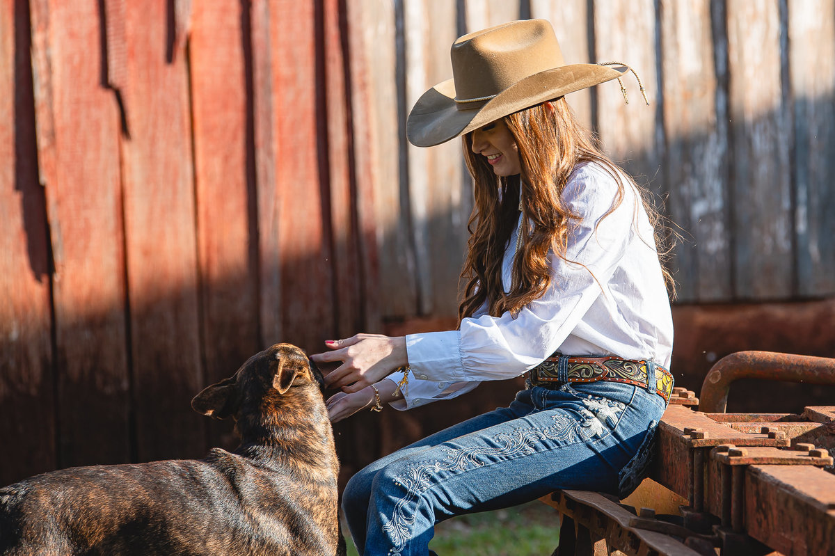 ensaio de 15 anos como tema country na fazenda
