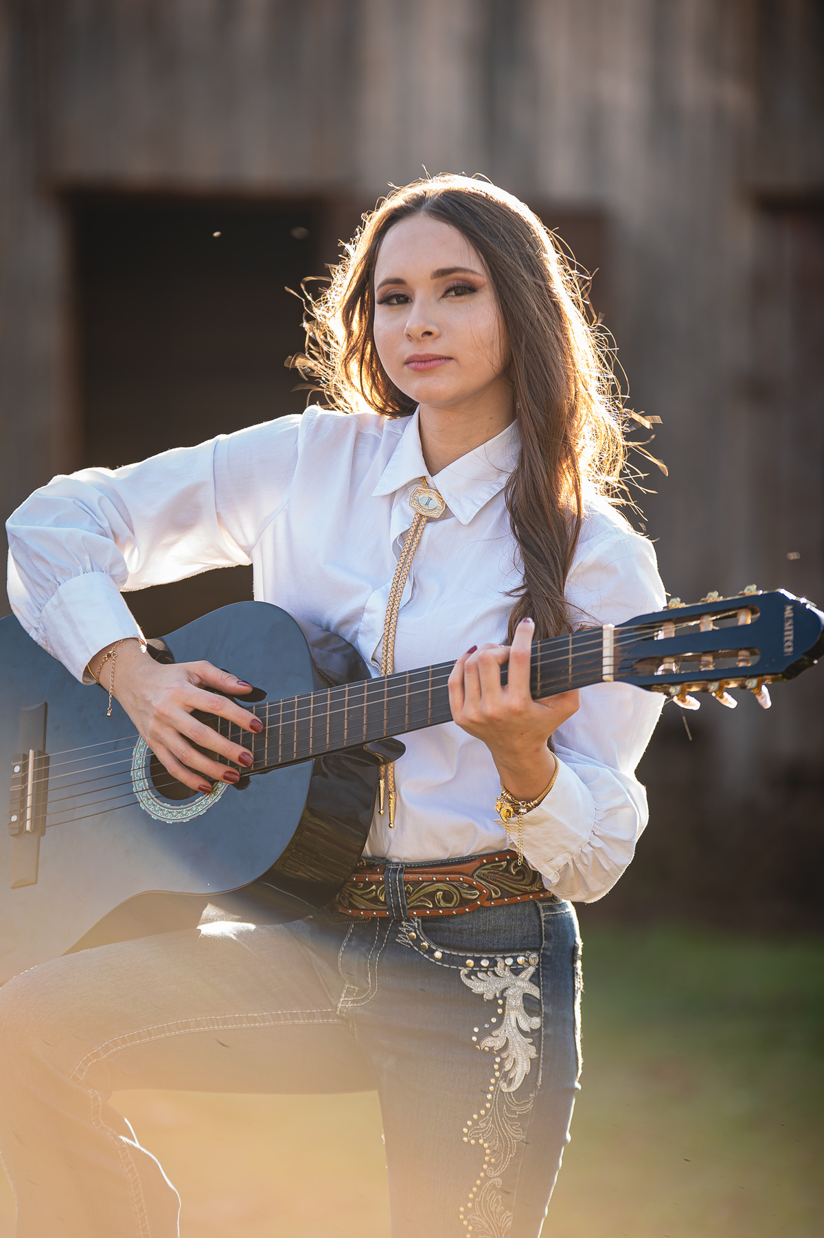 ensaio de 15 anos como tema country na fazenda