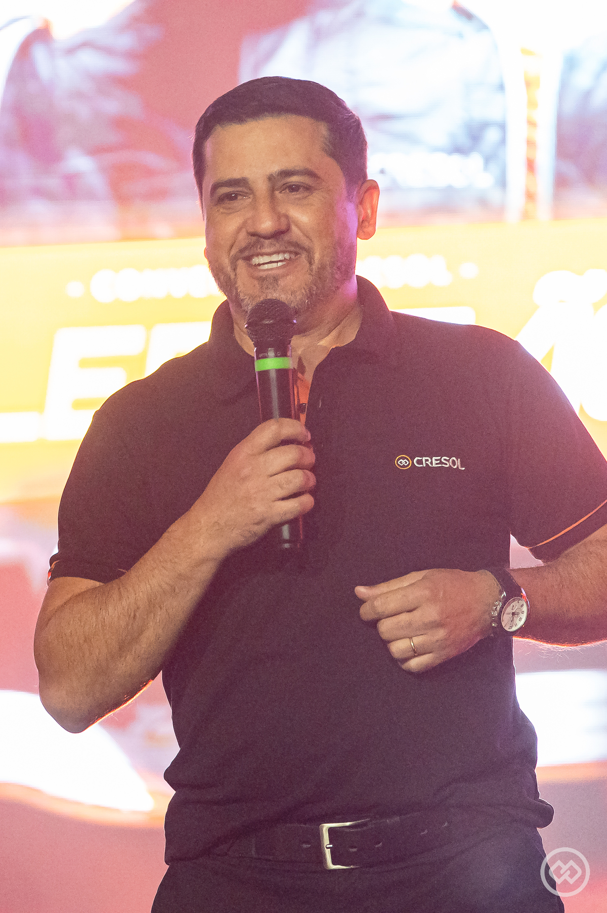 Colaboradores da Cresol participando da Convenção Aceleração 2026, momento de integração, alinhamento de objetivos e fortalecimento do cooperativismo.