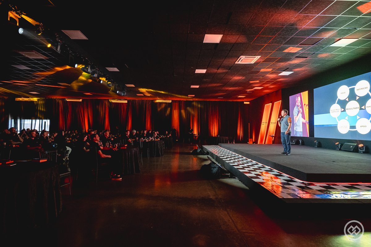 Palestra do piloto Wellington Cirino na Convenção Cresol 2026, trazendo lições de alta performance, trabalho em equipe e foco em resultados.