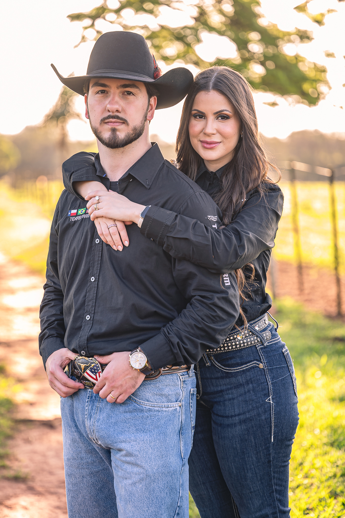 Ensaio pré-wedding com temática country e muito romantismo