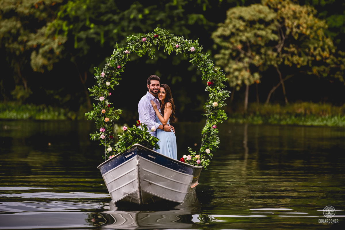 Save the date, Karen e Thiago, ensaio no rio Paranapanema na Represa