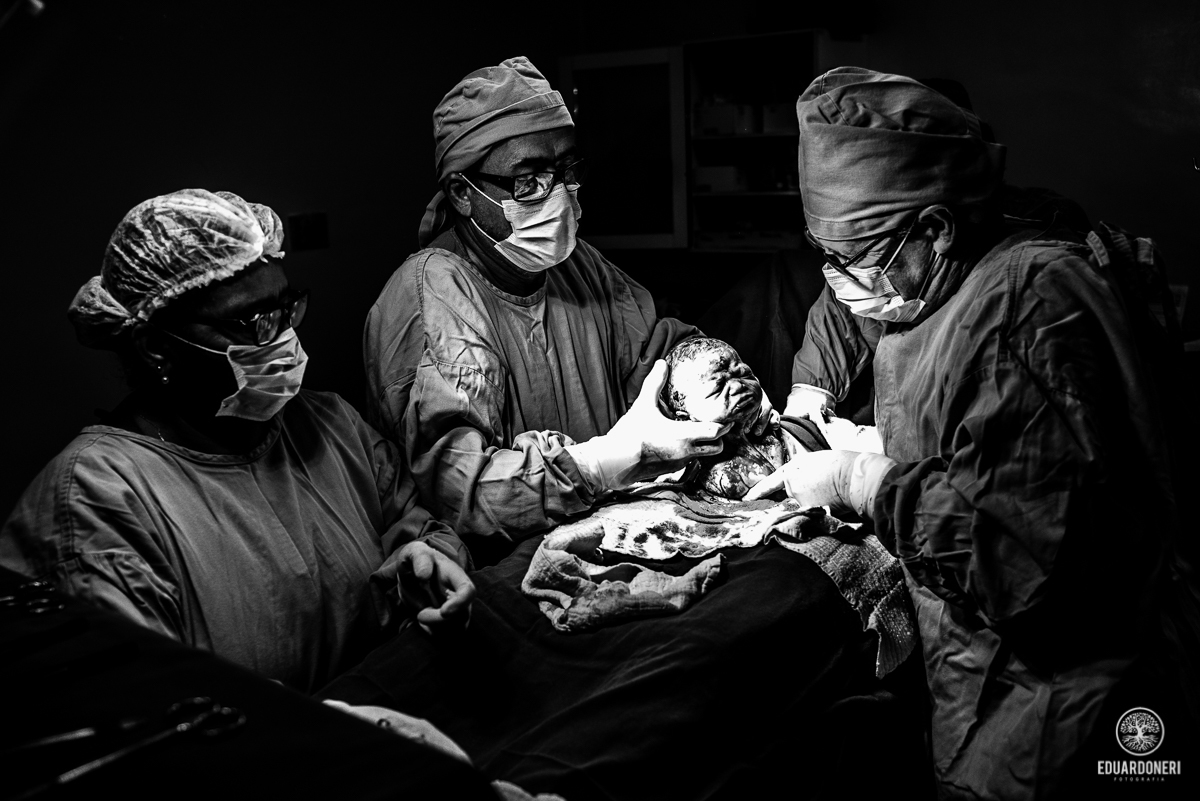 Fotografia documental de parto Santa Casa de Cornélio Procópio