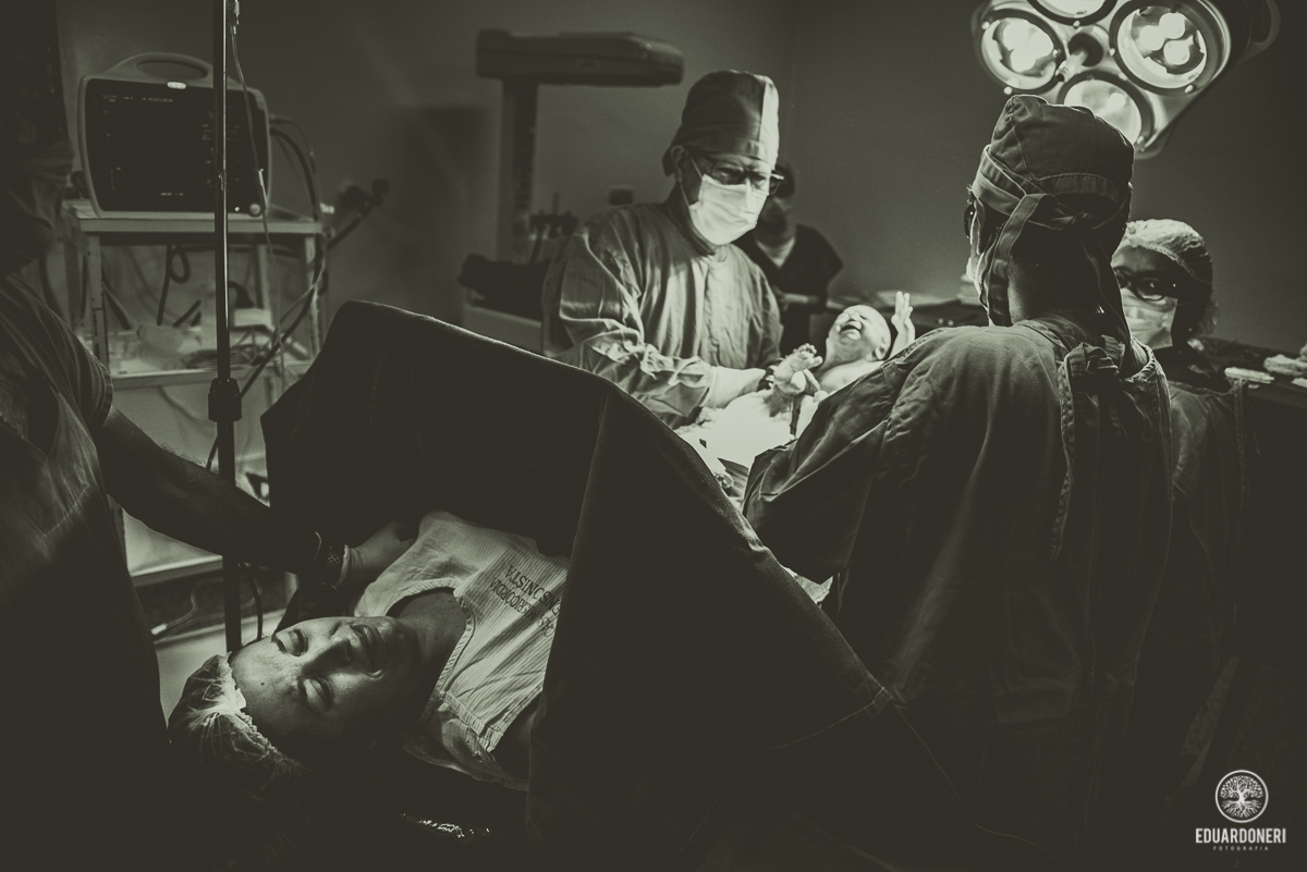 Fotografia documental de parto Santa Casa de Cornélio Procópio