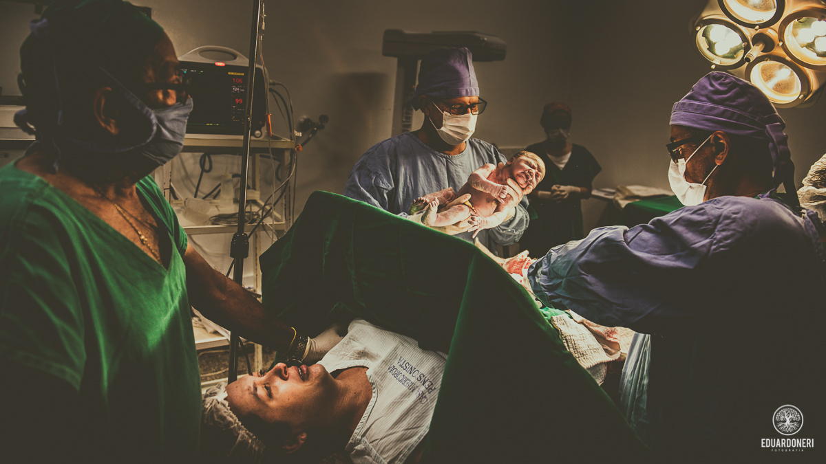 Fotografia documental de parto Santa Casa de Cornélio Procópio