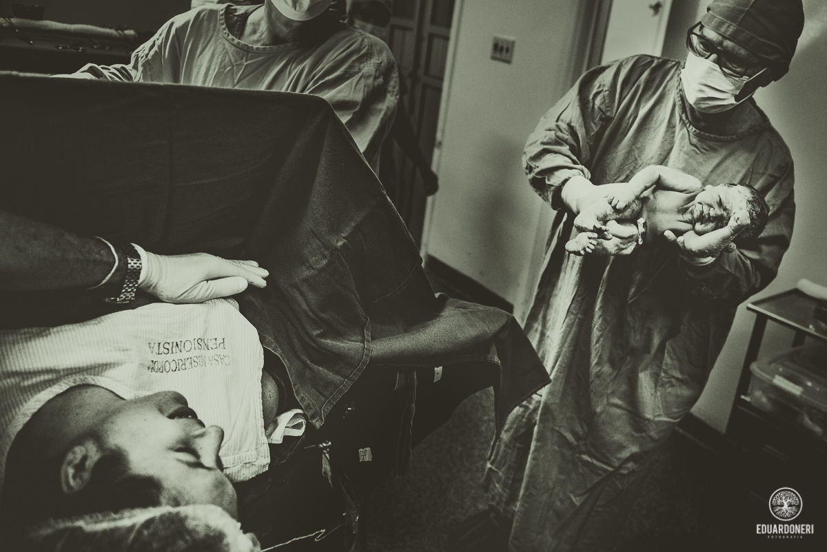 Fotografia documental de parto Santa Casa de Cornélio Procópio