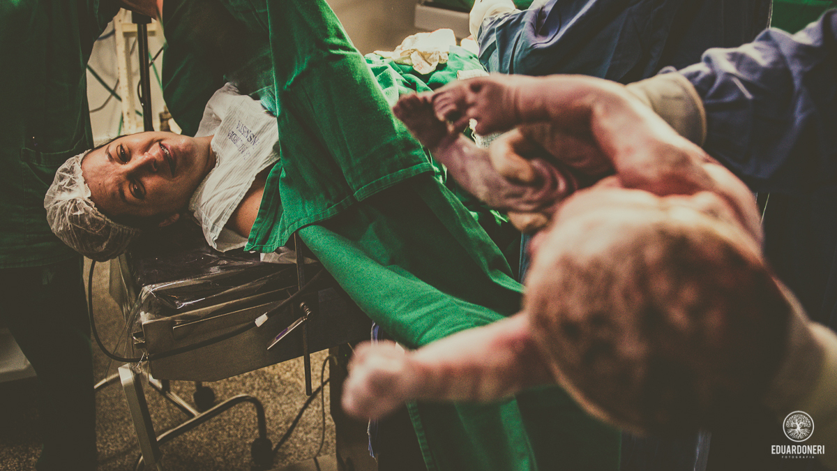 Fotografia documental de parto Santa Casa de Cornélio Procópio