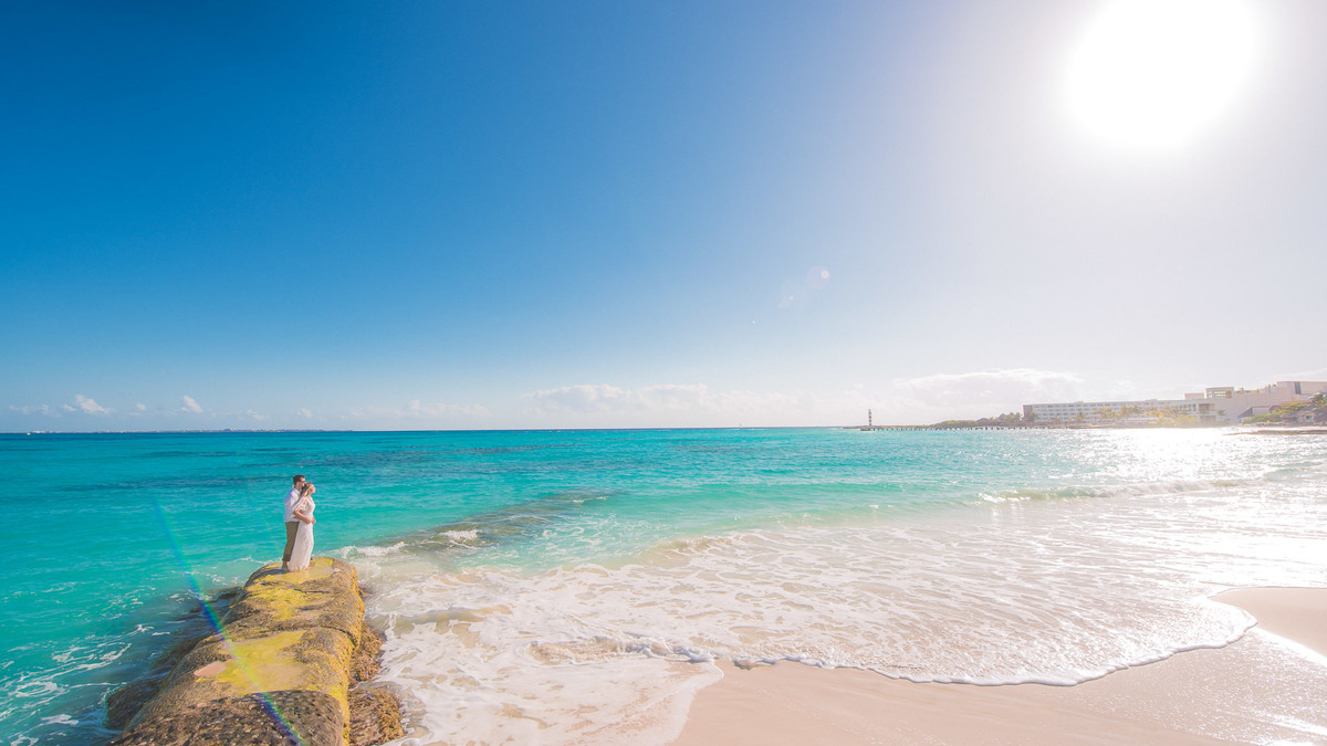 Pre Wedding em Cancun, Pre Wedding at Cancun Mexico, Destination Wedding, Playa Del Caracol, Ensaio na Praia, Beach