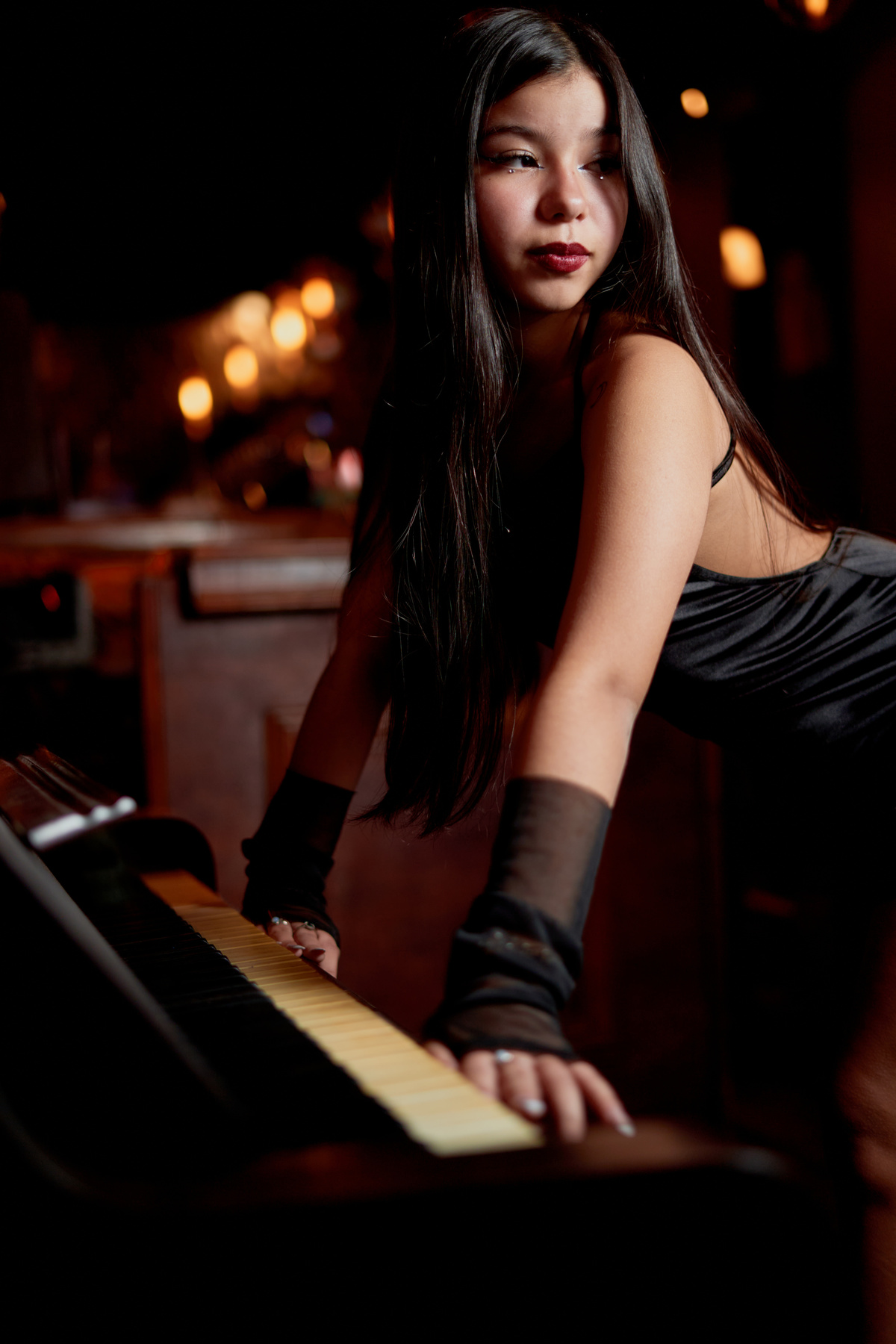 fotografia de 15 años con piano