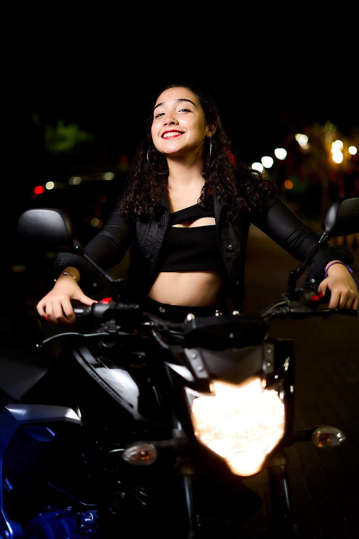 fotografía de sesión nocturna en rosario barrio pichincha