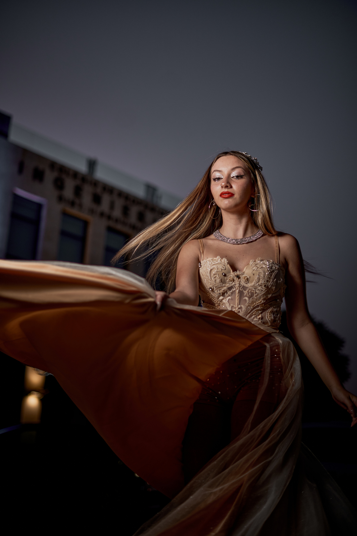 Vestido diseñado por eliana aquino fotógrafo daniel cuart