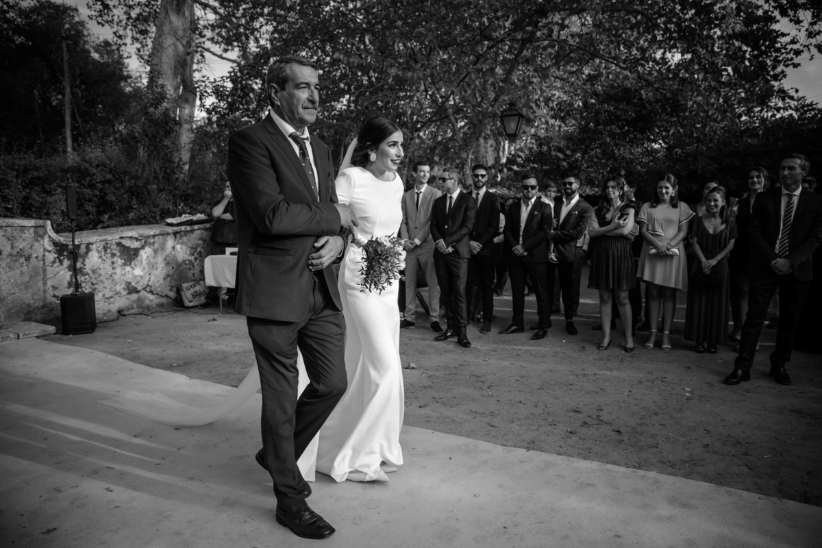 casamento quinta das torres azeitao setubal portugal entrada noiva pai