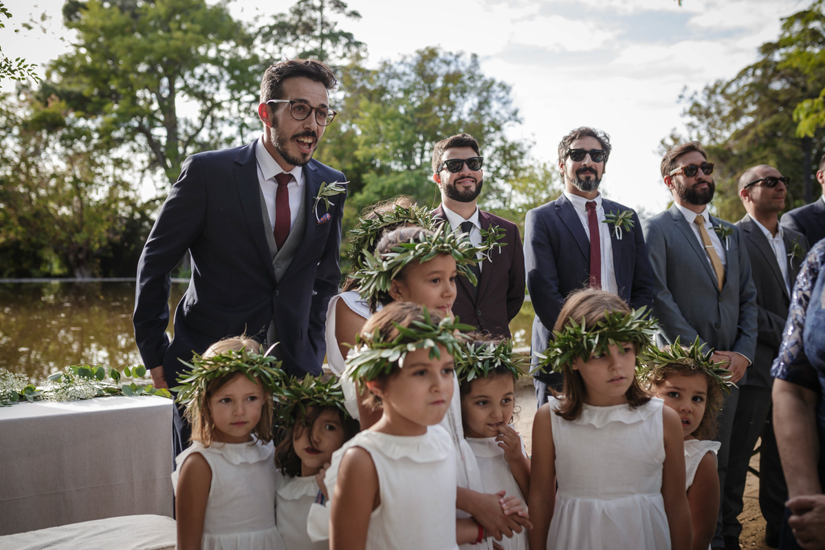 casamento quinta das torres azeitao setubal portugal entrada crianças meninas alianças
