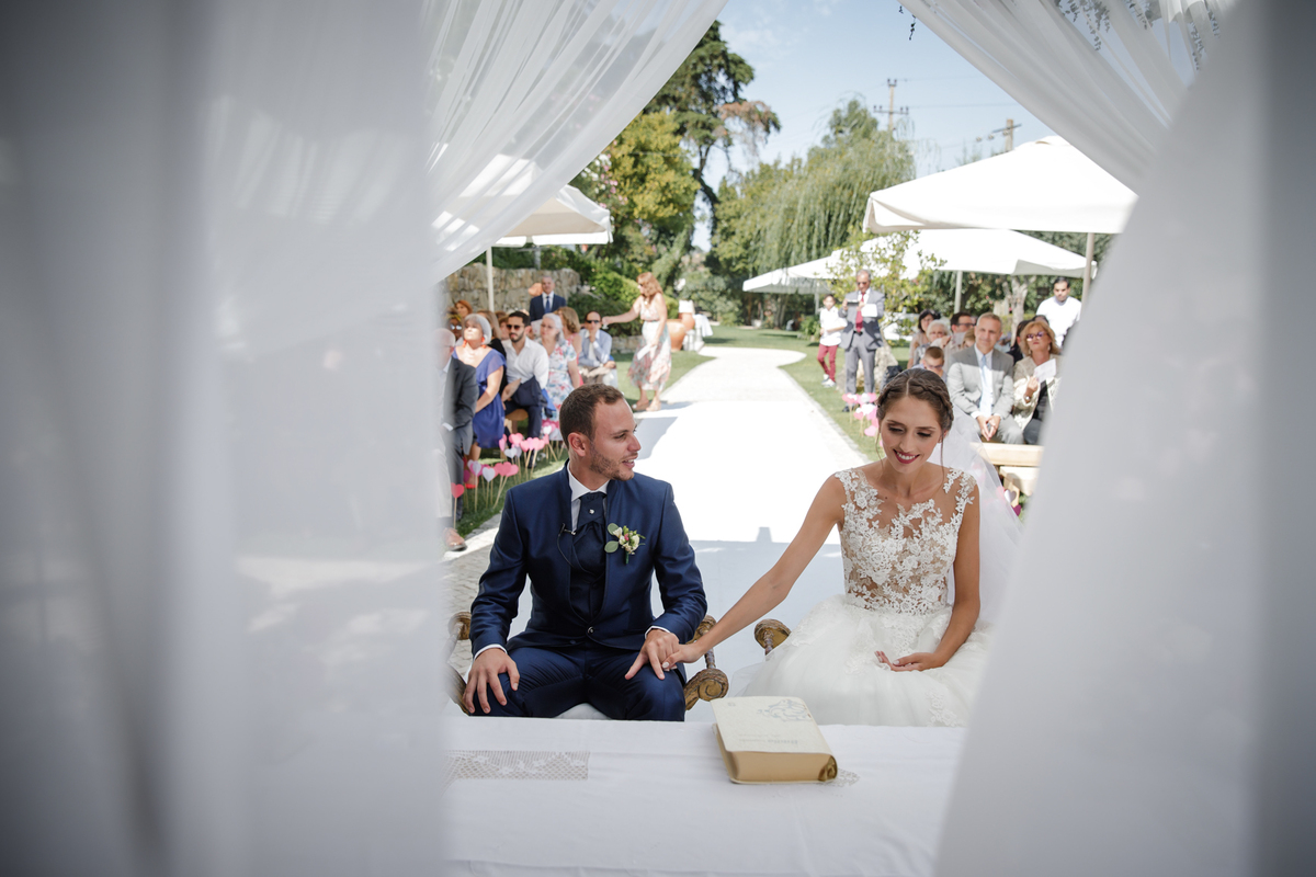 Casamento Quinta Marques da Serra Alenquer Portugal Noiva Cabelo penteado Ines Salsinha maquilhagem rita amorim vestido pronovias noivos cerimonia