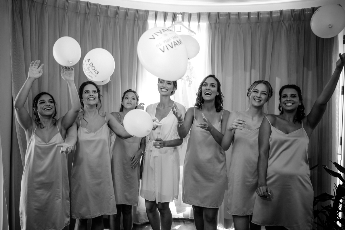 Casamento Quinta Marques da Serra Alenquer Portugal Noiva damas de honor