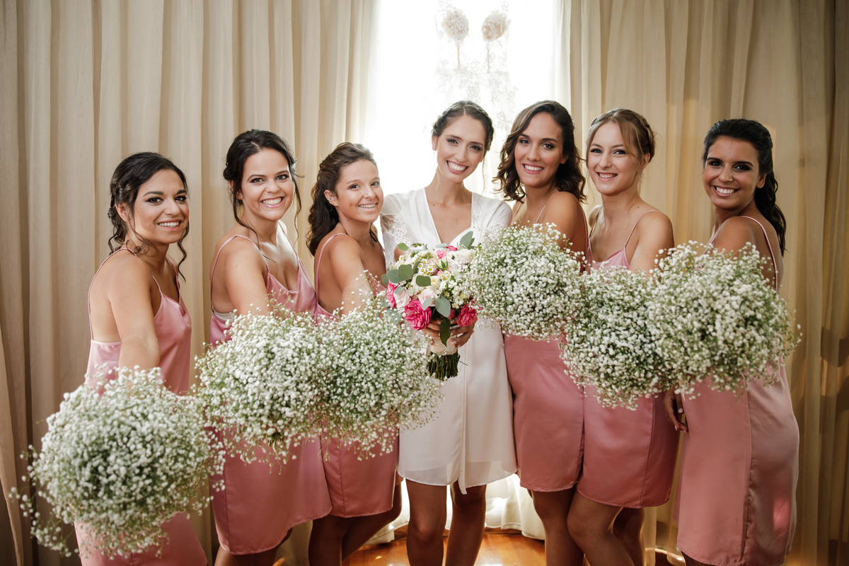 Casamento Quinta Marques da Serra Alenquer Portugal Noiva damas de honor