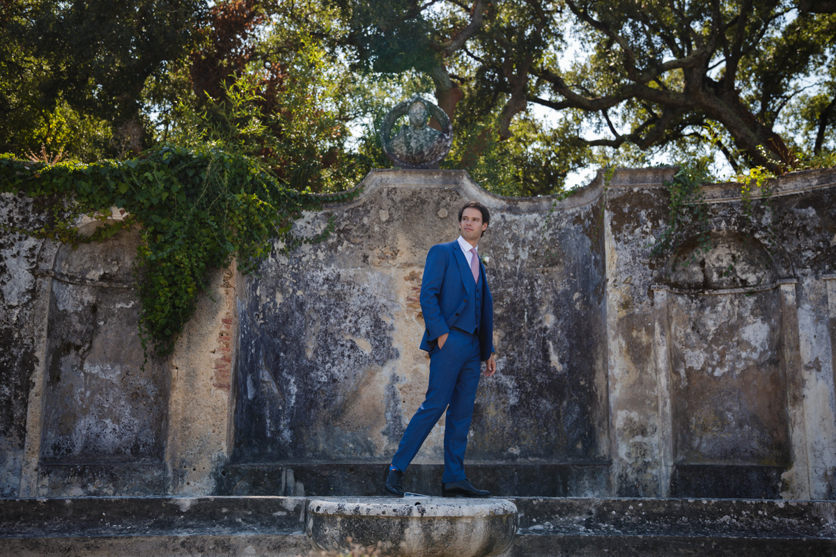 Casamento quinta da Conceição, Azeitão, Setubal Portugal noivo 