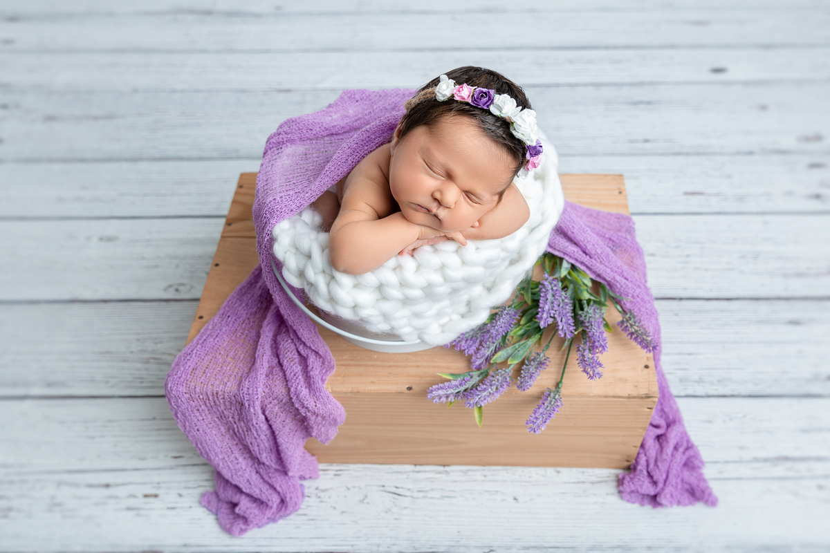 o lilás fica muito lindo, que bebé serena