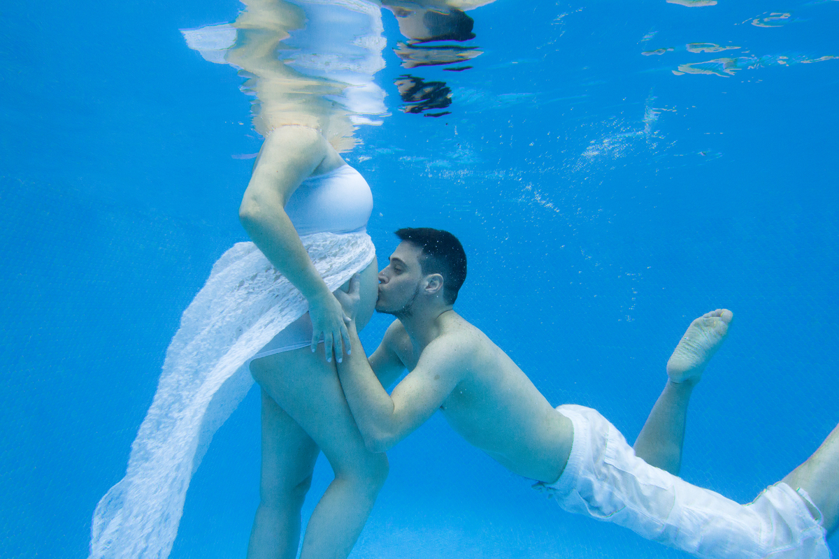 Maternidade debaixo de água