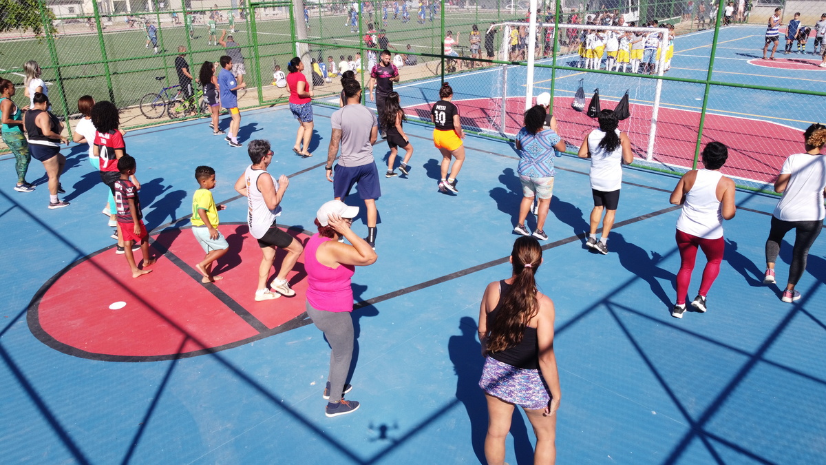 Zumba e muita animação