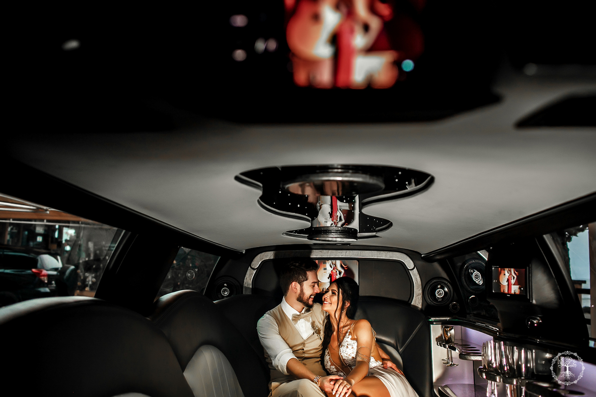 fotos de casamento da exclusiva limousine