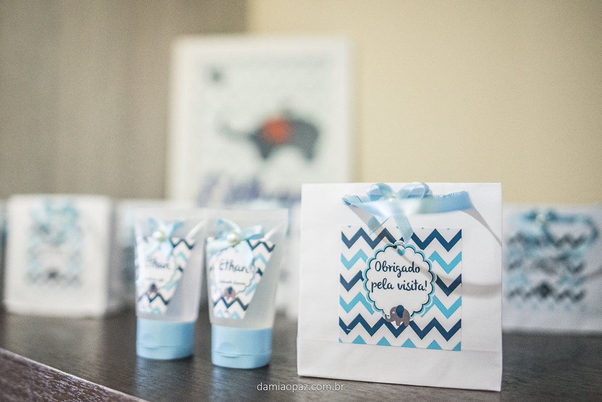 Lembrancinhas para os visitantes.