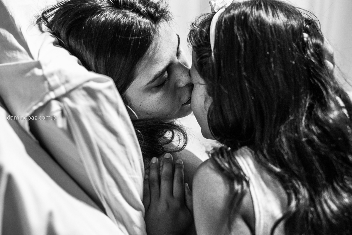 Mamãe já estava com saudades de Bianca.