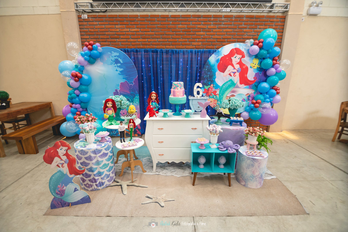 DECORAÇÃO TEMA PEQUENA SEREIA