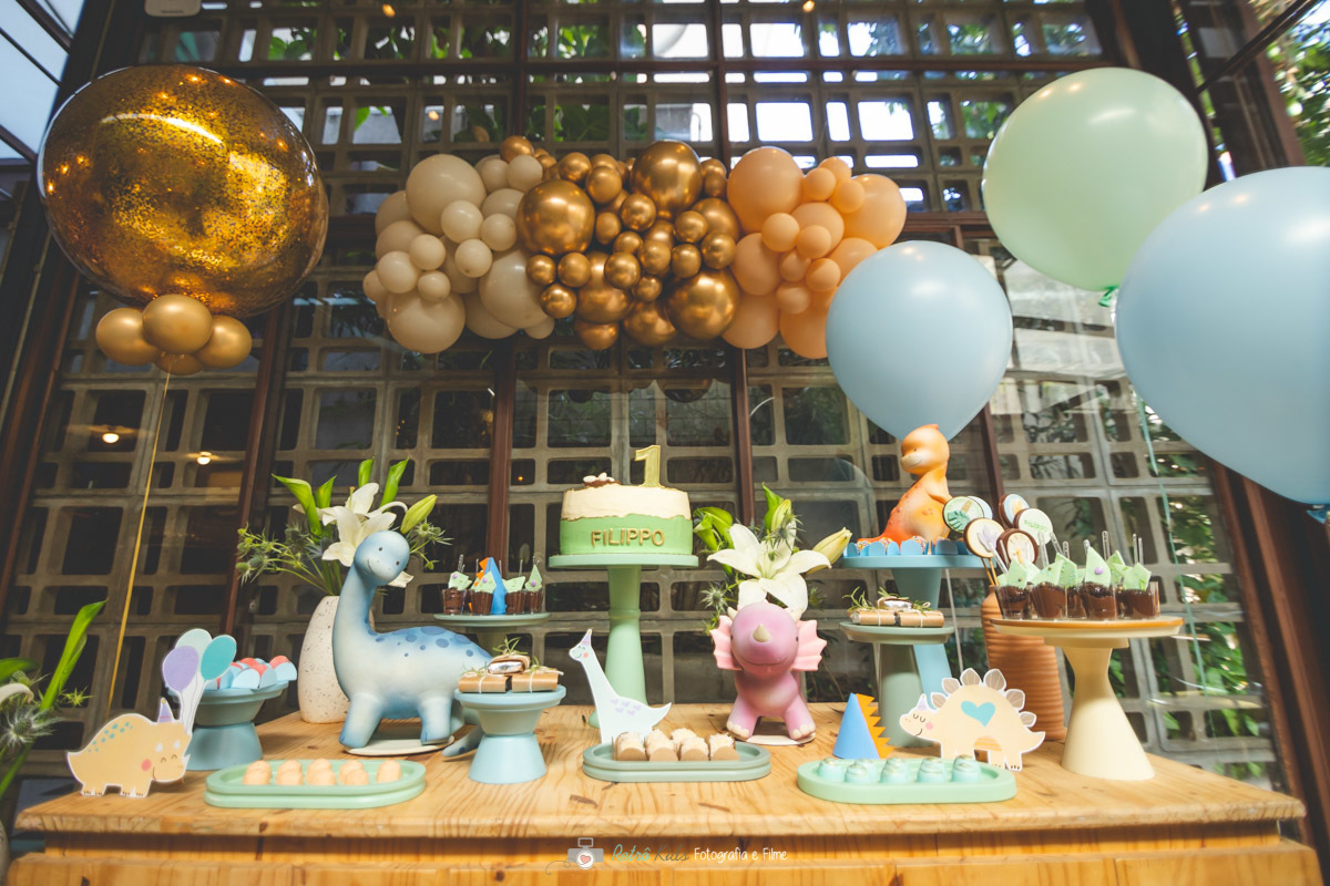 DECORAÇÃO FESTA INFANTIL TEMA DINOSSAUROS
