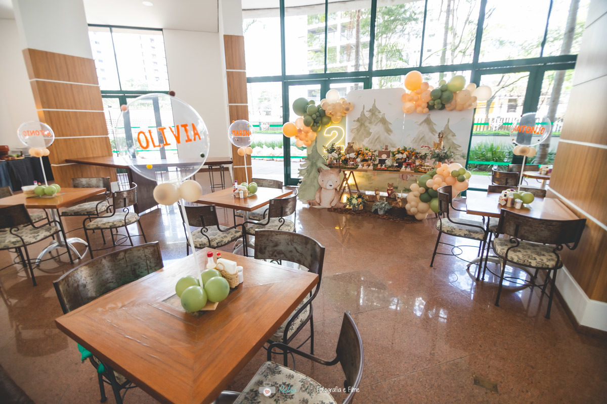 FESTA INFANTIL TEMA ANIMAIS DO BOSQUE