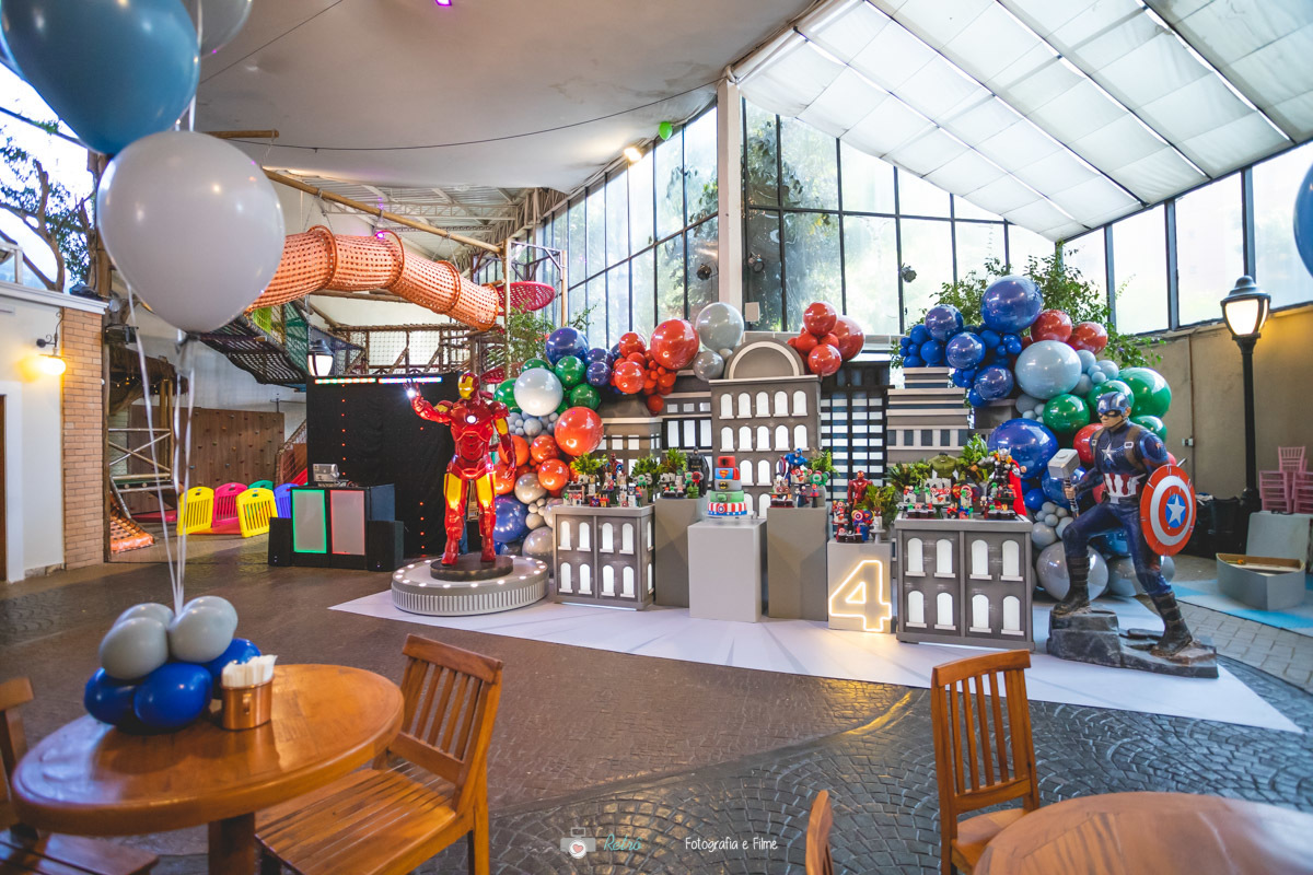 DECORAÇÃO FESTA INFANTIL DOS SUPER HEROIS