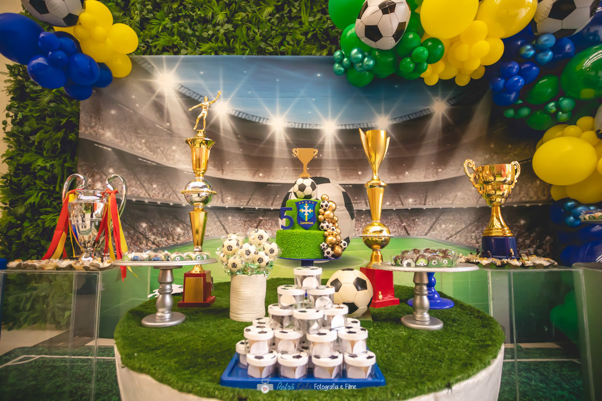 DECORAÇÃO FESTA INFANTIL TEMA FUTEBOL