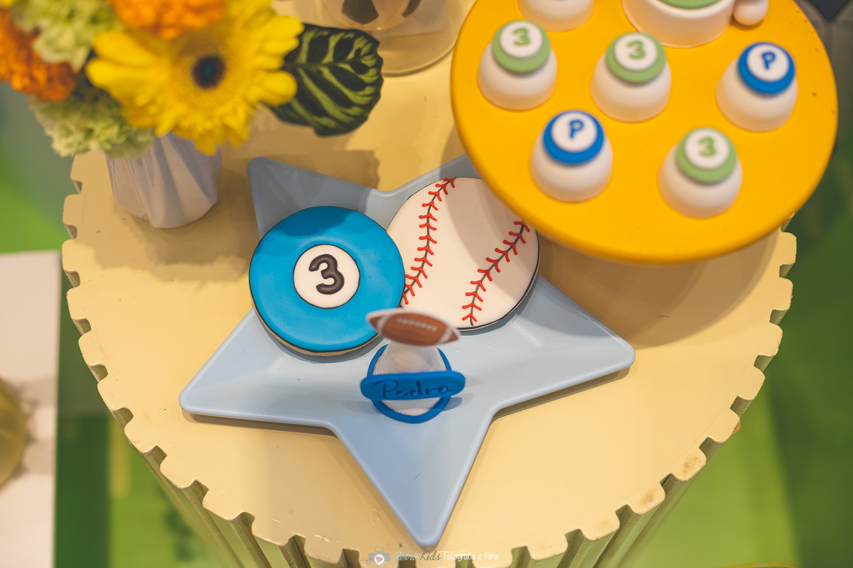 DECORAÇÃO FESTA MENINO TEMA BOLAS