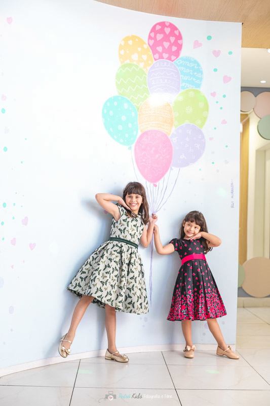 Fotografia da festa da Laura e da Alice no Buffet Alegria em SBC