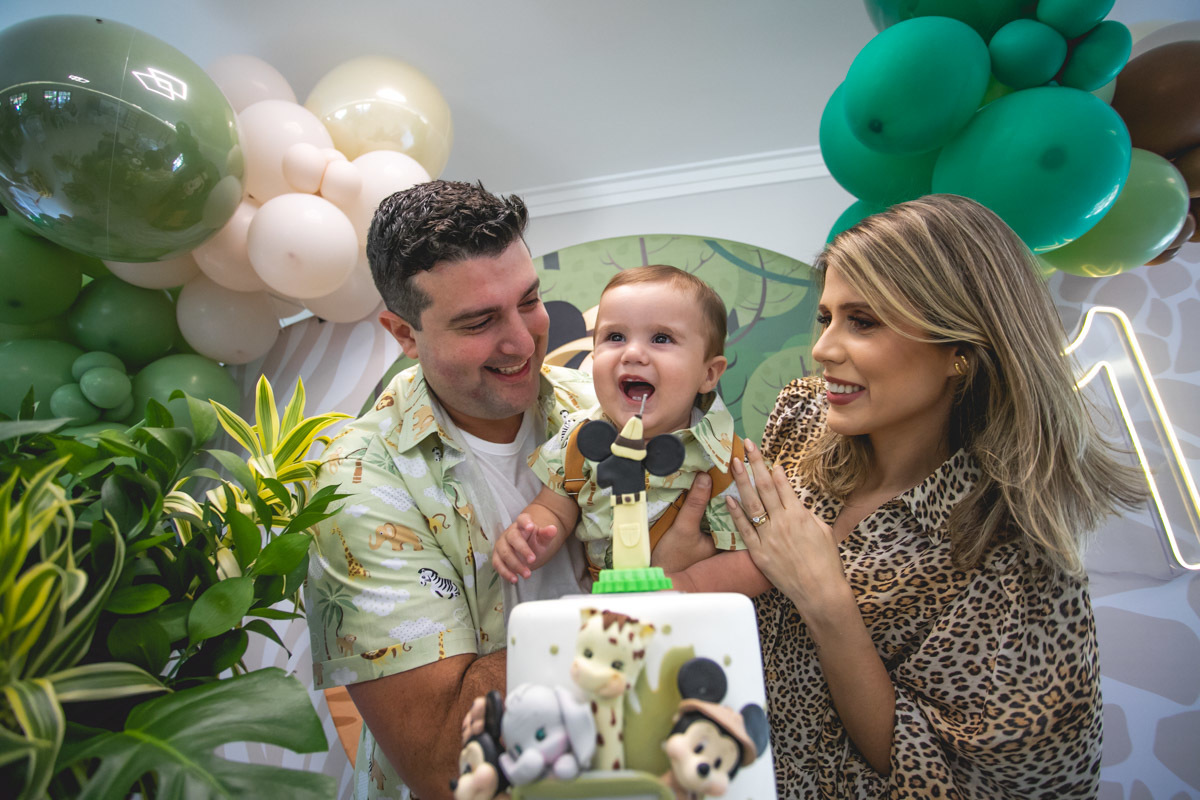 Festa 1 ano menino tema Safari do Mickey fotografia festa