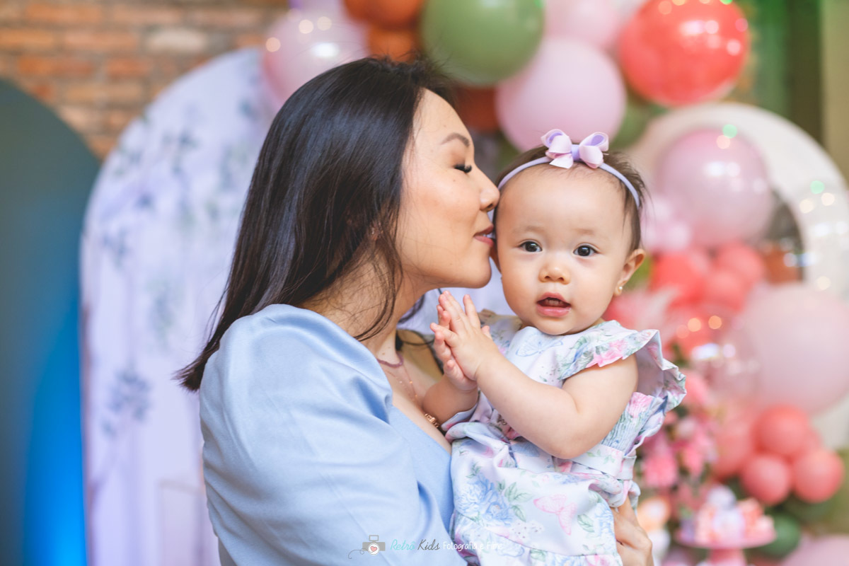 foto mãe e filha festa 1 ano PINHEIROS 