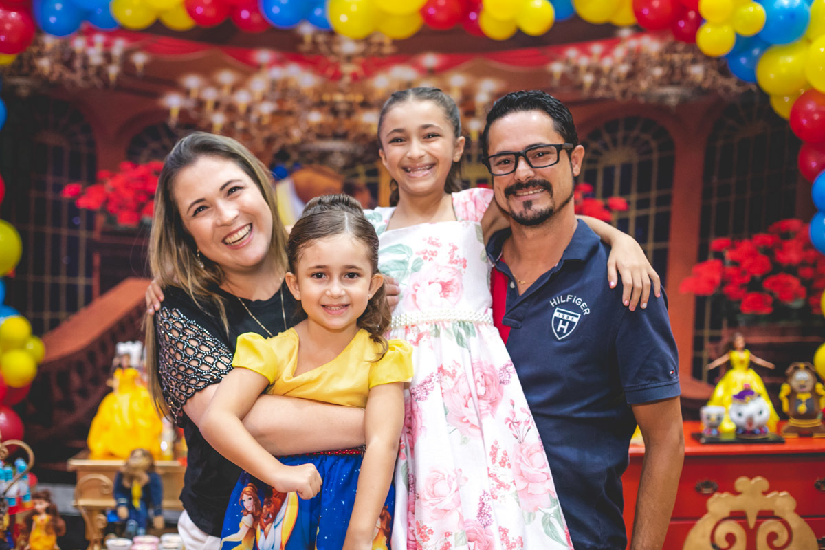 foto família festa infantil 5 anos