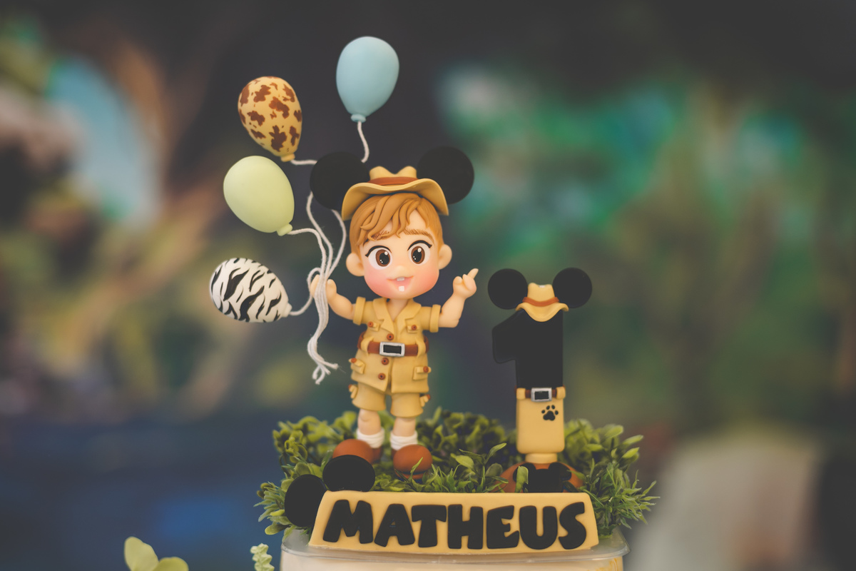 TOPO DO BOLO FESTA MICKEY SAFARI