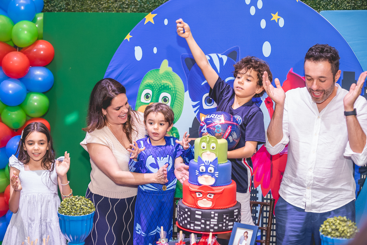 festa infantil dos pj masks