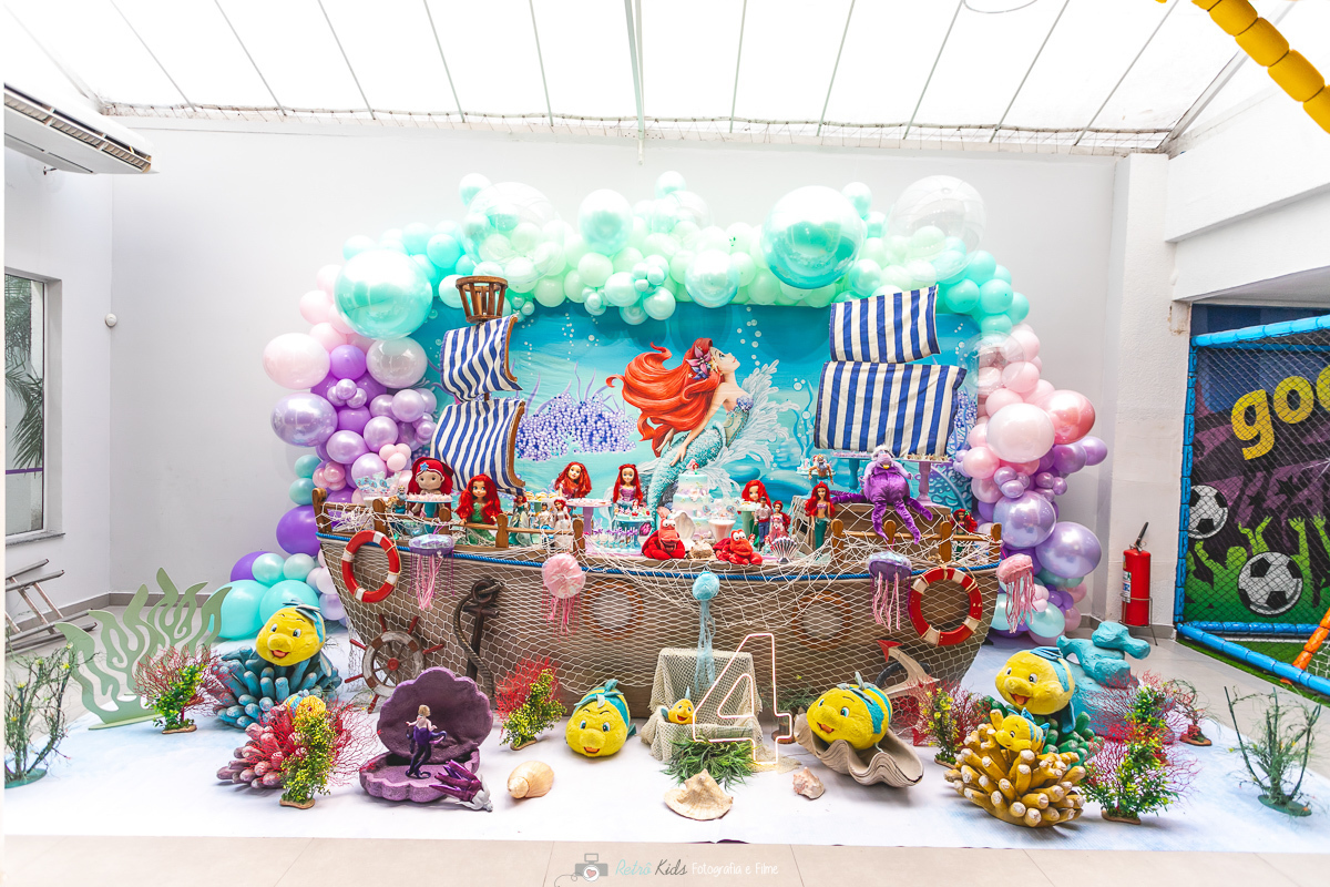 DECORAÇÃO FESTA PEQUENA SEREIA