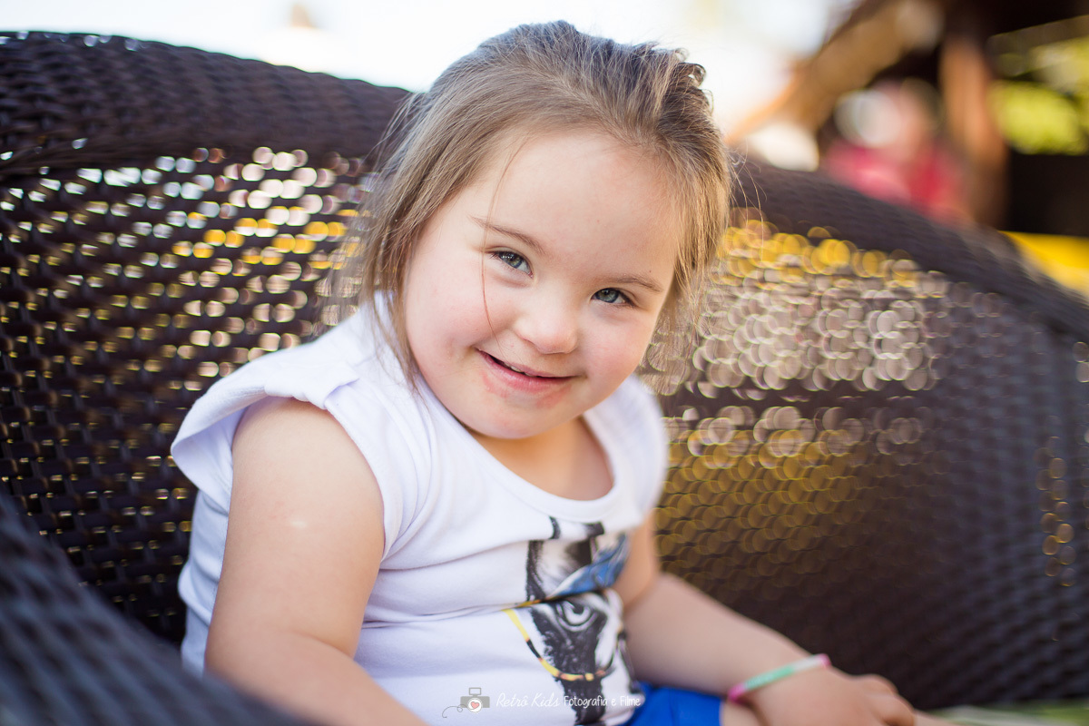 aniversário com  criança com síndrome de down