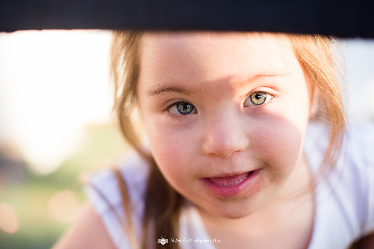 fotografia com por do sol lindo na festa infantil