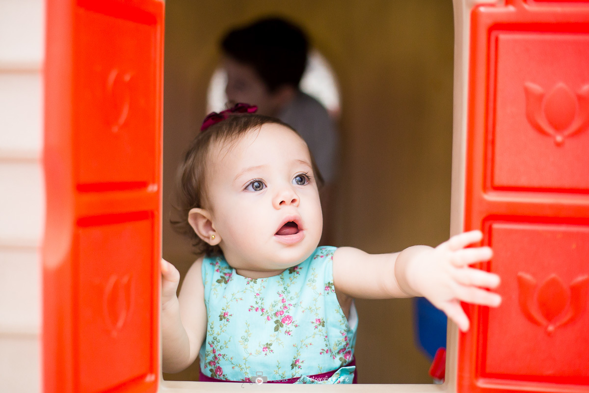 Aniversariante durante sua festa de aniversário no Buffet Kairós no Ipiranga SP