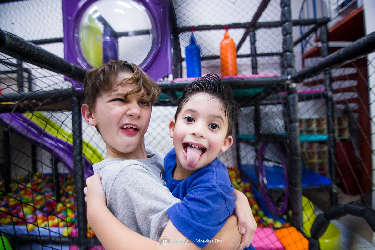 Foto descontraída no aniversário da festa de 1 aninho da Clarice